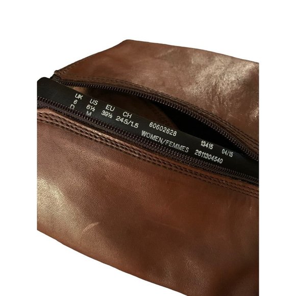 8.5M Clarks Artisan Rust Volara Melody Leather Boot Fleece Lined - Picture 9 of 9